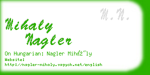 mihaly nagler business card
